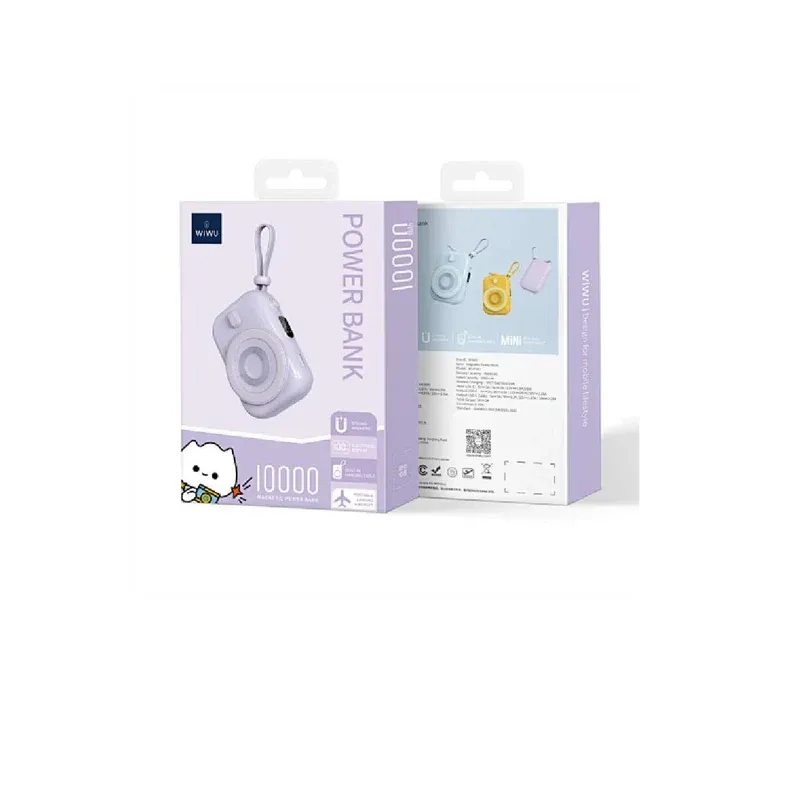 WiWU P041 Magnetic Power Bank 9600mAh, Purple