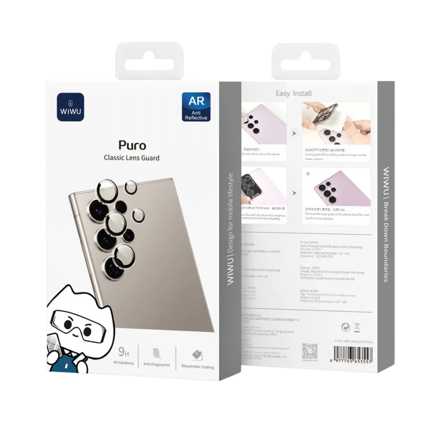 WiWU Samsung Galaxy S25 Ultra Puro Lens Guard, Clear