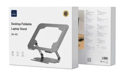 WiWU ZM901 Desktop Foldable Laptop Stand, Grey