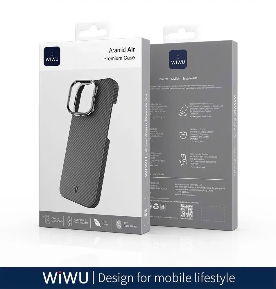 WiWU iPhone 16 Pro Aramid Air, Black