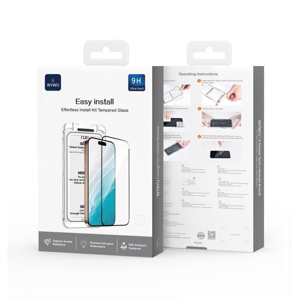 WiWU iPhone 17 Pro Max Titan Tempered Glass, 9H Clear
