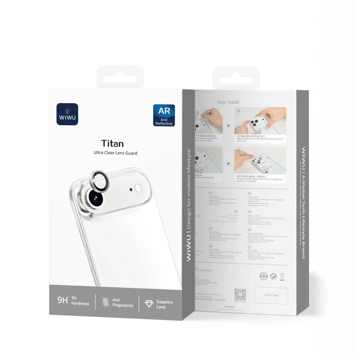 WiWU iPhone 17 Air Titan Lens Guard, Gold