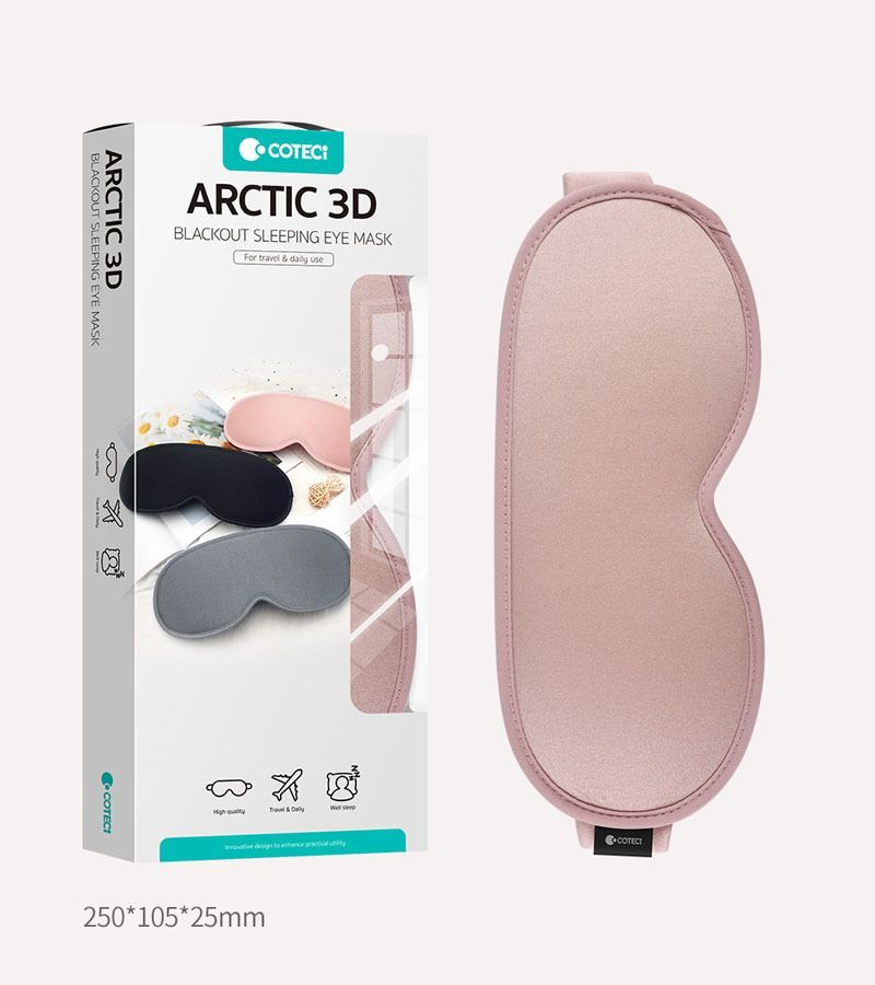 COTECi Arctic 3D Blackout Sleeping Eye Mask, Black