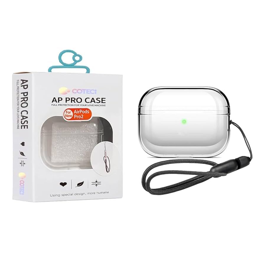 COTECI AirPods Pro 2 Case, Clear