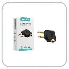 Coteci 3.5mm Airline Audio Plug 2 in 1
