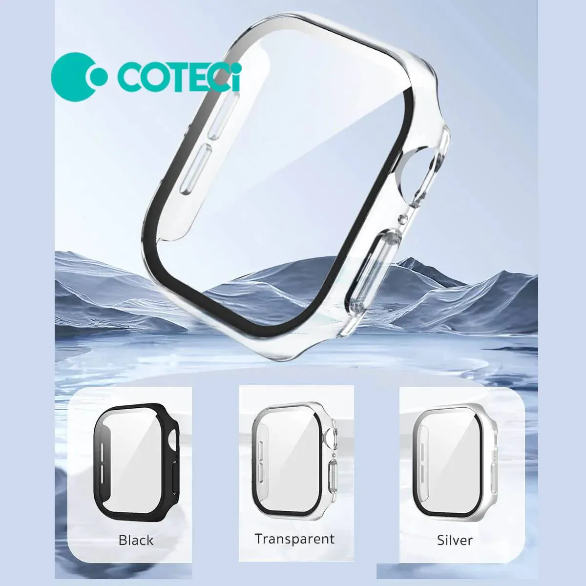 COTECi iWatch Tempered Case 42mm, Transparent