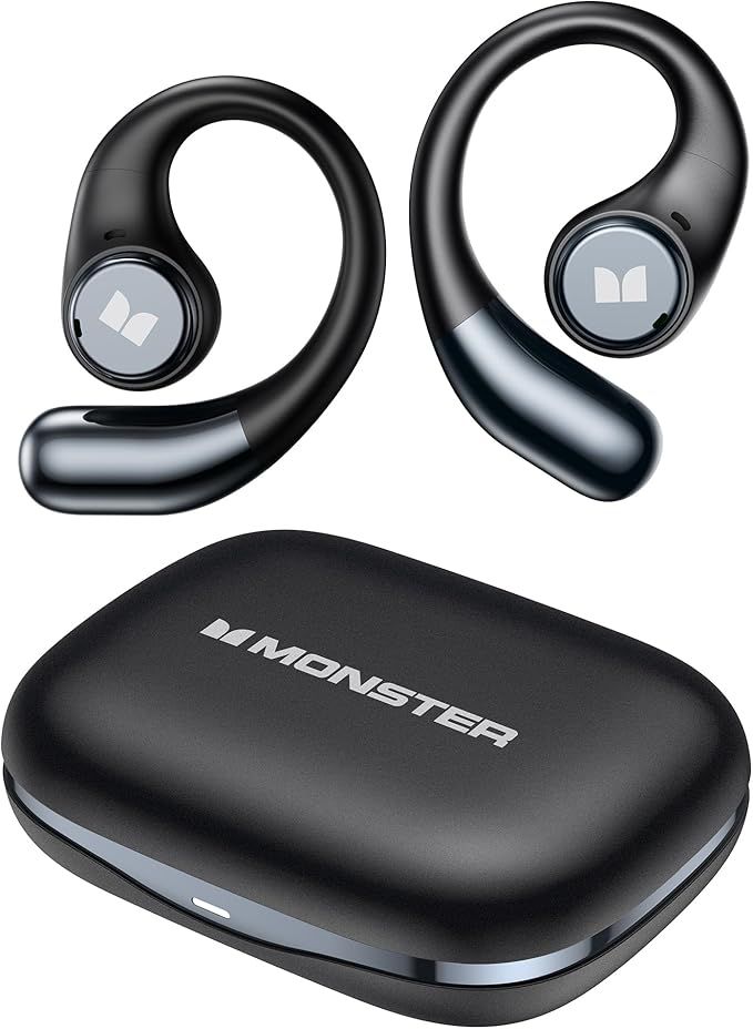 Monster Open Ear AC336 Air Conduction Bluetooth Headphones, Bue