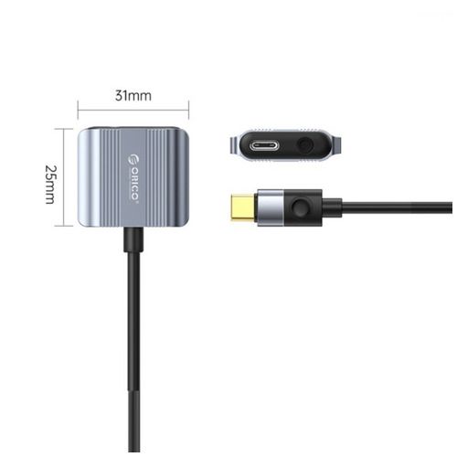 ORICO AXLP LIGHTNING TO 3.5MM HEADPHONE + TYPE-C ADAPTER