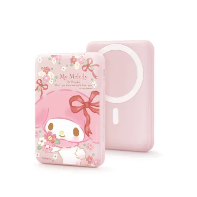 Sanrio Magnetic Wireless Power Bank 10,000mAh, Flower My Melody