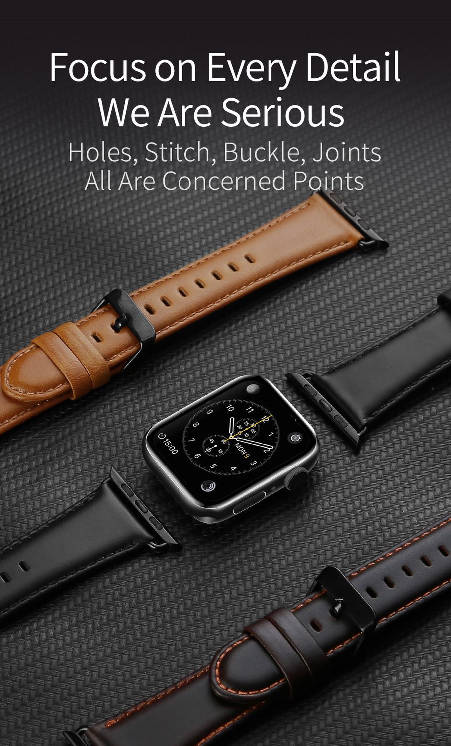 Dux Ducis Strap (Business Version) for Apple Watch 42MM/44MM/45MM Coffee