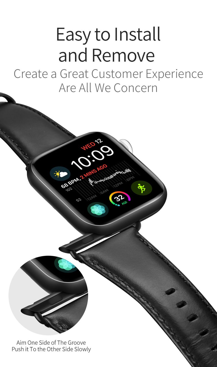 Dux Ducis Strap (Business Version) for Apple Watch 42MM/44MM/45MM Coffee