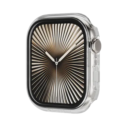 SwitchEasy Apple Watch 42mm Hybrid WP 9H Glass Waterproof Case, Transparent
