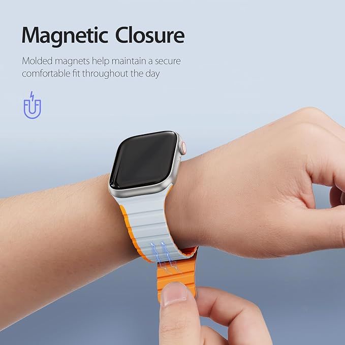 Dux Ducis Apple Watch Strap (LD Series) 38/40/41MM Grey Orange