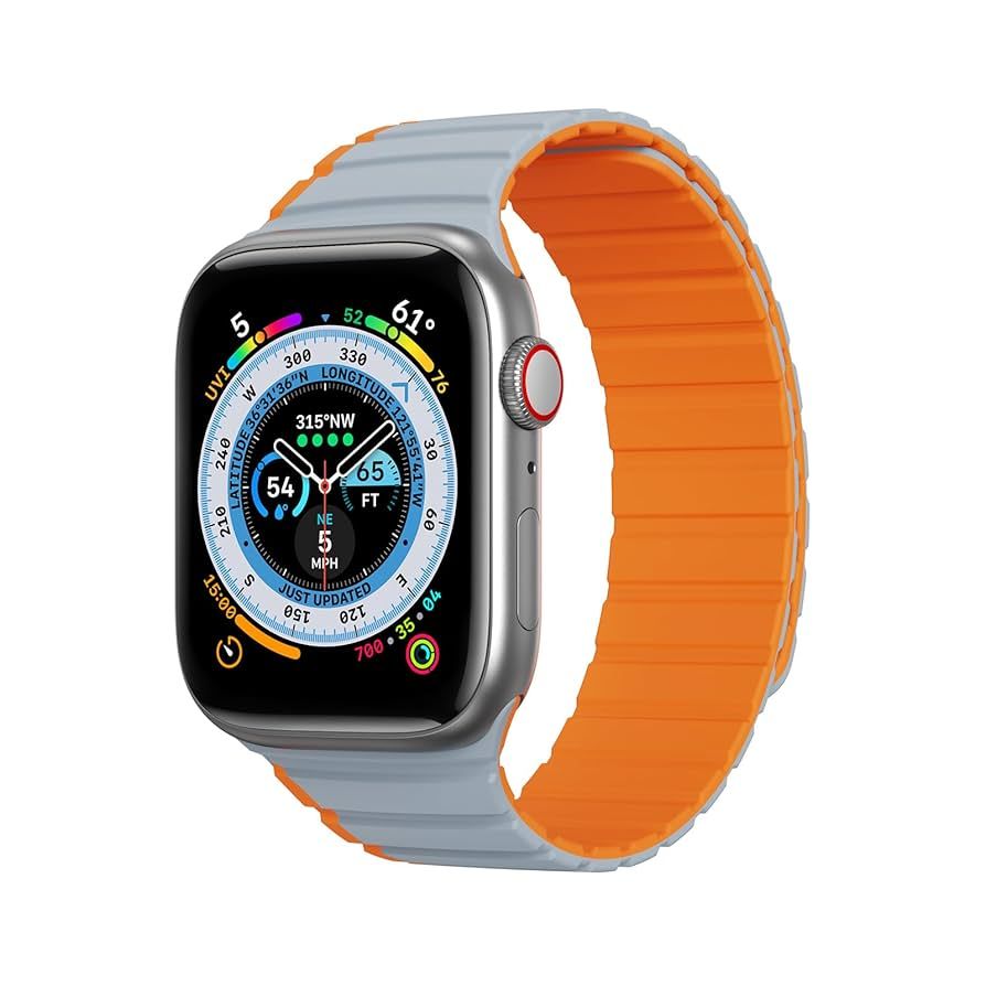 Dux Ducis Apple Watch Strap (LD Series) 38/40/41MM Grey Orange