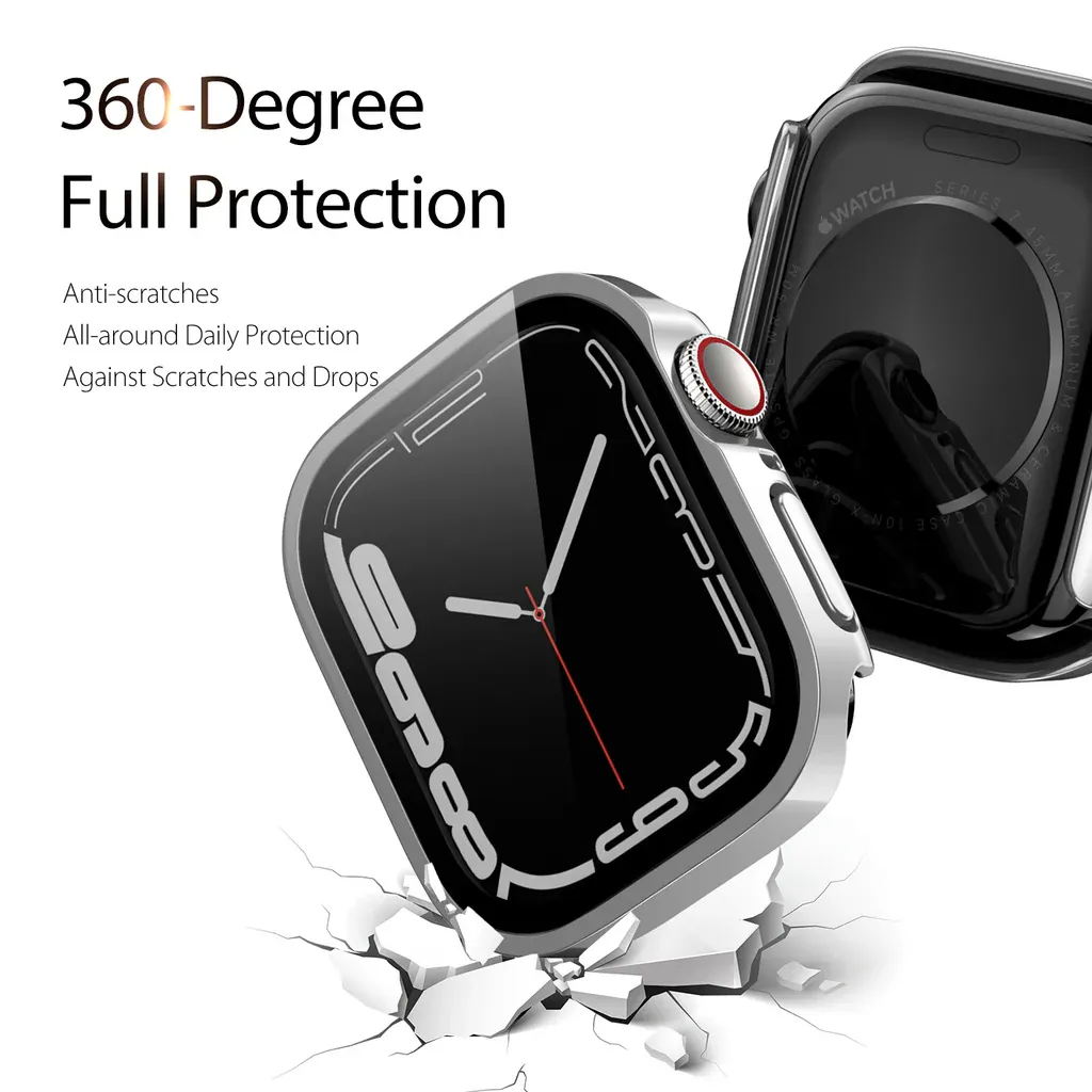 Dux Ducis Apple Watch 45mm PC Case, Silver