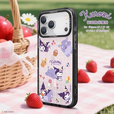 Sanrio Garmma iPhone Air MagSafe Case, Kuromi Picnic Time