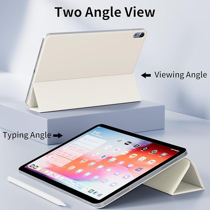 TDG BYX iPad 10.9/11 (2022-A14/2025-A16) Magnet Case, White