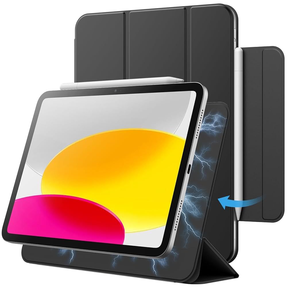 TDG BYX iPad 10.9/11 (2022-A14/2025-A16) Magnet Case, Black