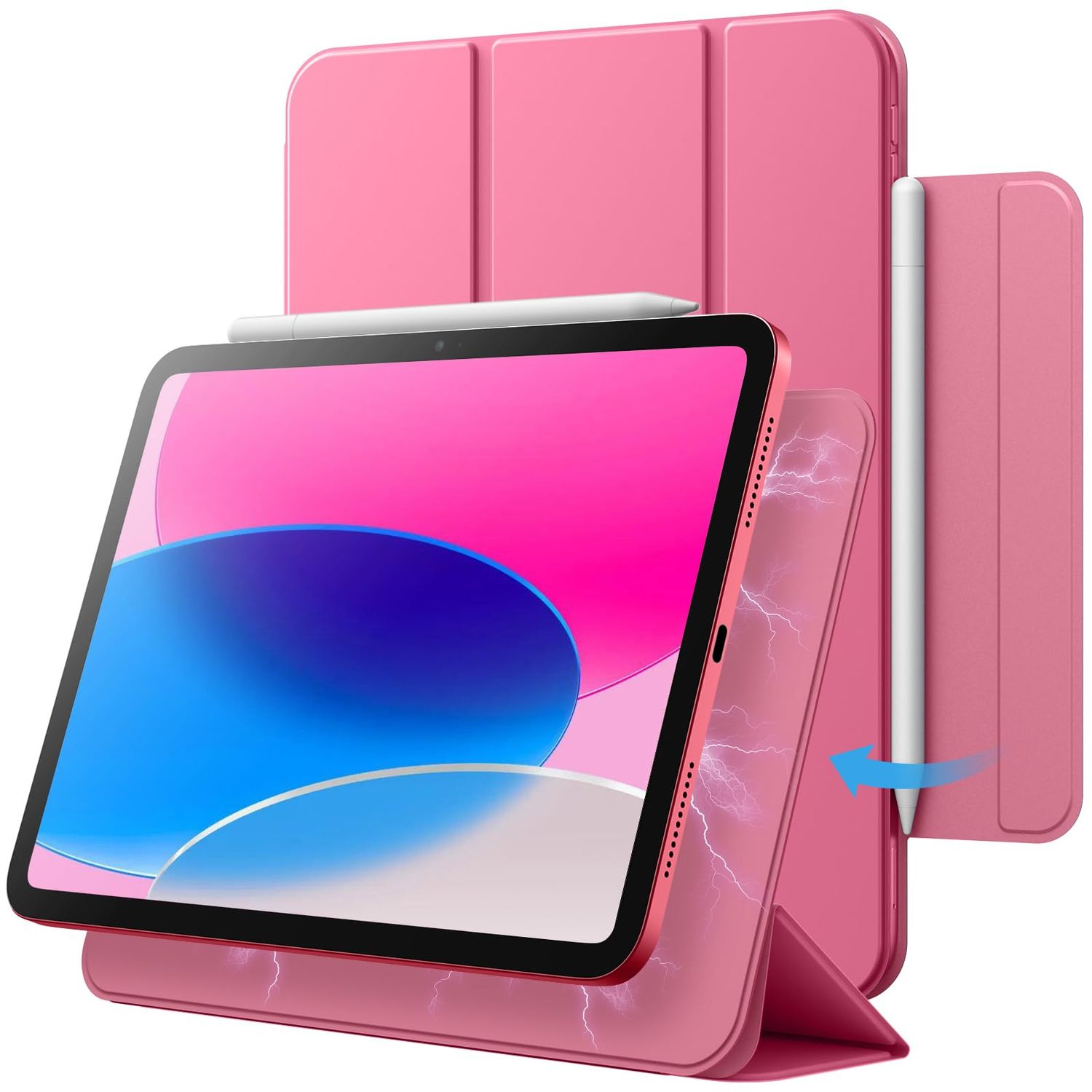 TDG BYX iPad 10.9/11 (2022-A14/2025-A16) Magnet Case, Pink