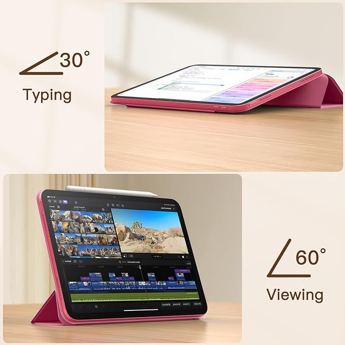TDG BYX iPad 10.9/11 (2022-A14/2025-A16) Magnet Case, Pink