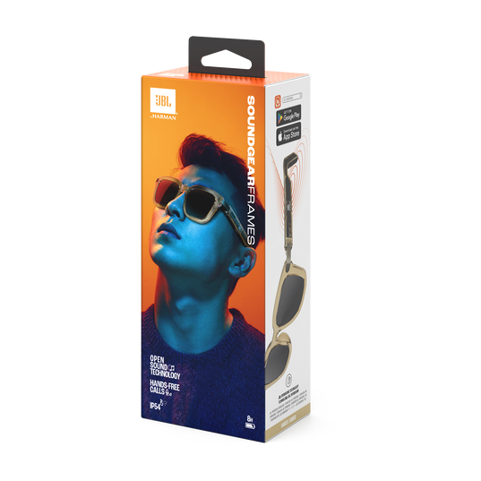 JBL SOUNDGEAR FRAMES SQUARE WIRELESS AUDIO GLASSES, ONYX