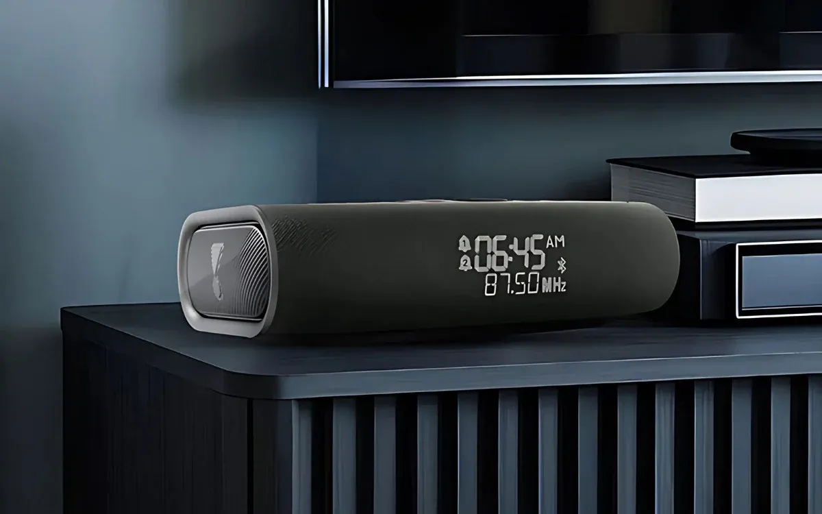 JBL RISE CLOCK RADIO SPEAKER WITH FM, BLACK