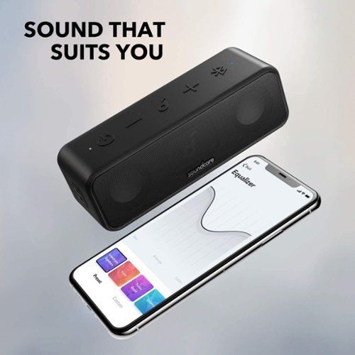 Anker A3117 Soundcore 3 Portable Waterproof Speaker, Black