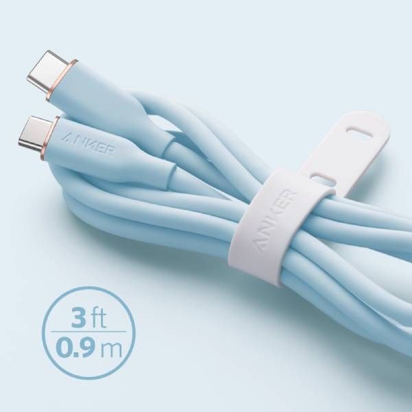 Anker Series 3 USB-C to USB-C Cable, 0.9M Blue