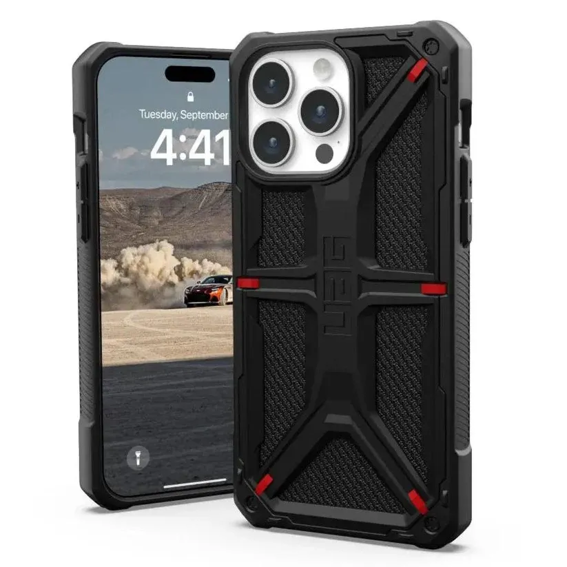 UAG iPhone 15 Pro Max Monarch Pro, Kevlar Black