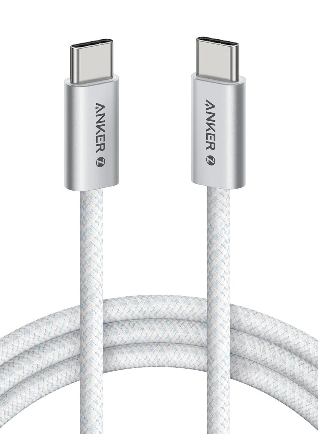 Anker Zolo USB-C to USB-C Braided Cable, 1.5M White