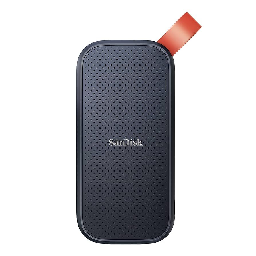 SanDisk Portable SSD, SDSSDE30 2TB, USB 3.2 Gen 2, Type C to A cable, Read speed up to 800MB/s
