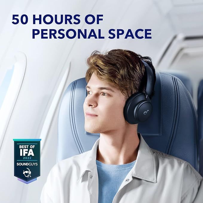 Anker A3040 Soundcore Q45 ANC Headphones, Blue