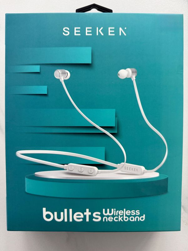 SEEKEN SNWE-3000 BULLETS WIRELESS NECKBAND-WHT