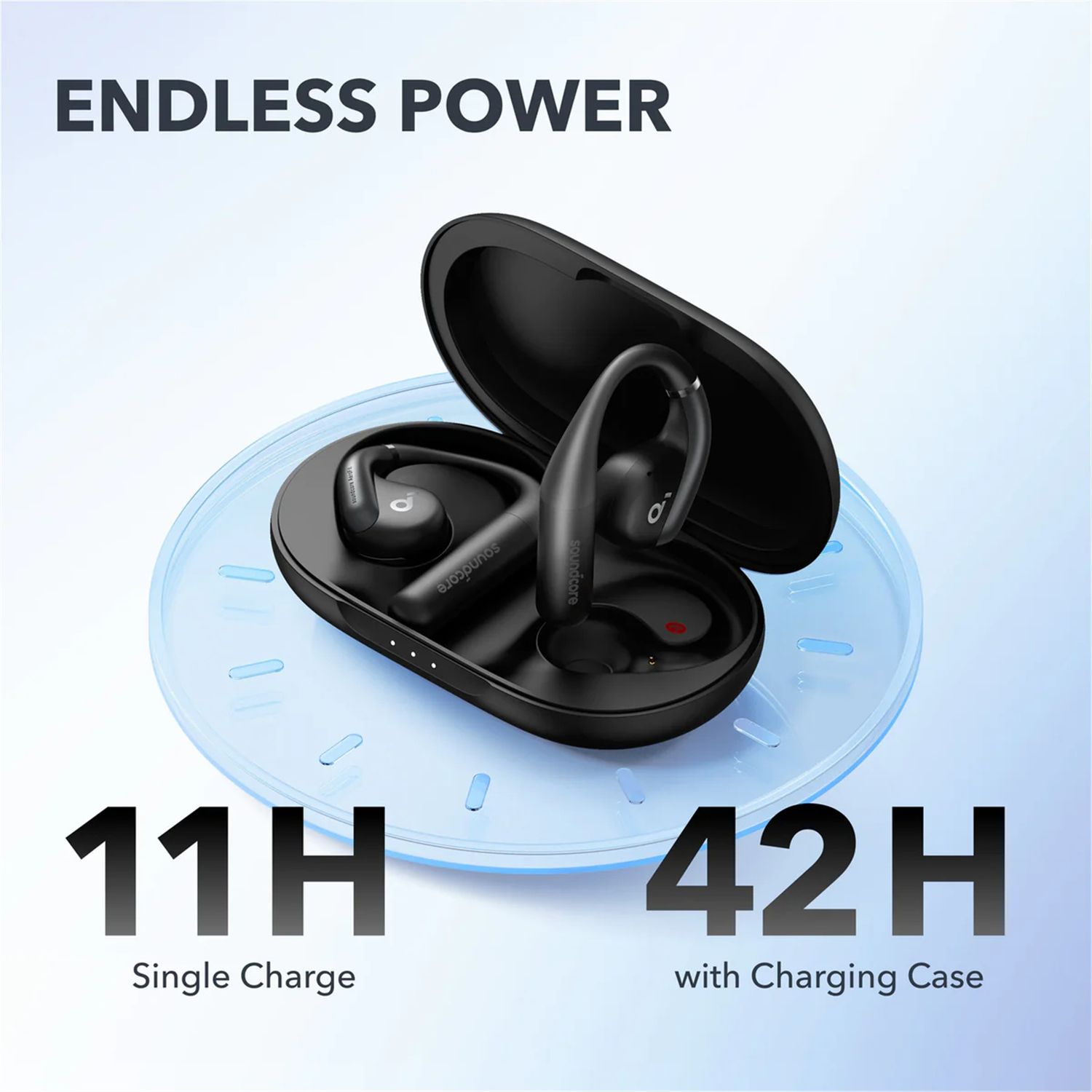 Anker A3872 Soundcore AeroFit Open-Ear True Wireless Earbuds, Black