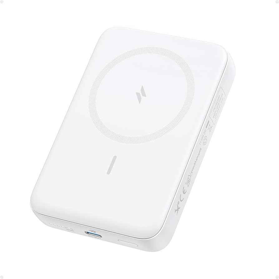 Anker A1684 Zolo Magnetic Wireless Power Bank 10,000mAh, White