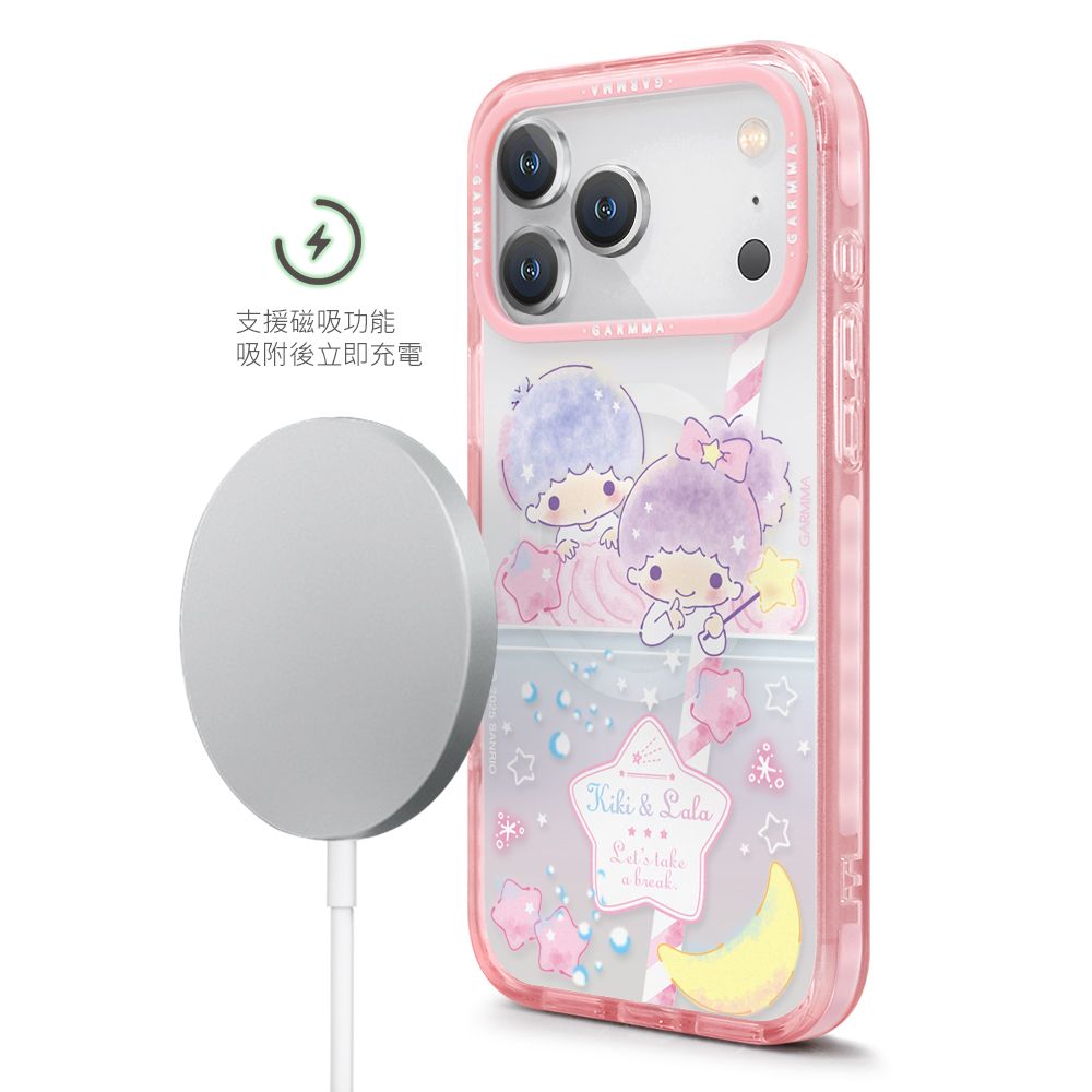 Sanrio Garmma iPhone 17 MagSafe Case, Twin Stars Rainbow Soda