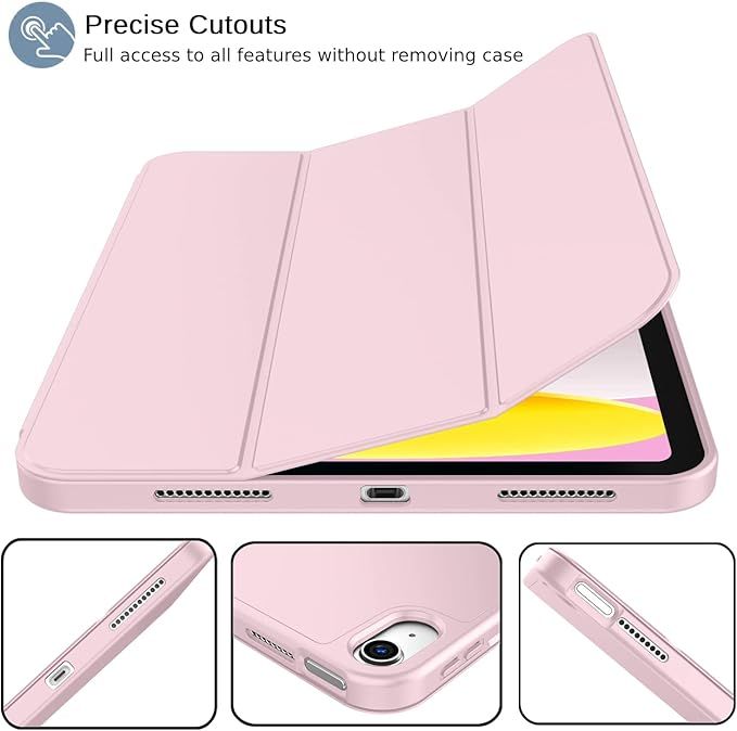 Kaku iPad (10th gen) MINGYA TPU case with apple pencil slot, Pink