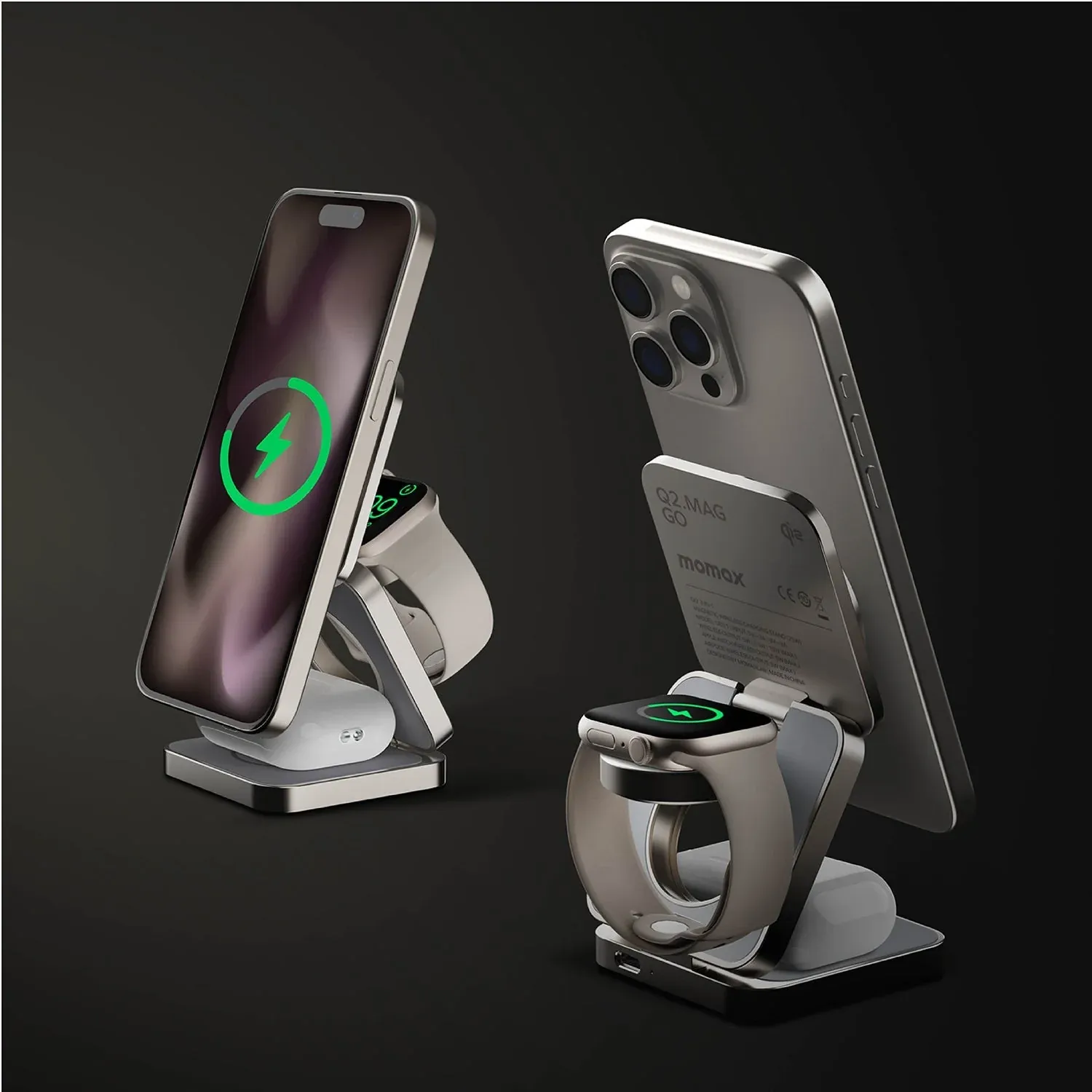 Momax Q2. Mag Go Qi2 Wireless Charging Stand