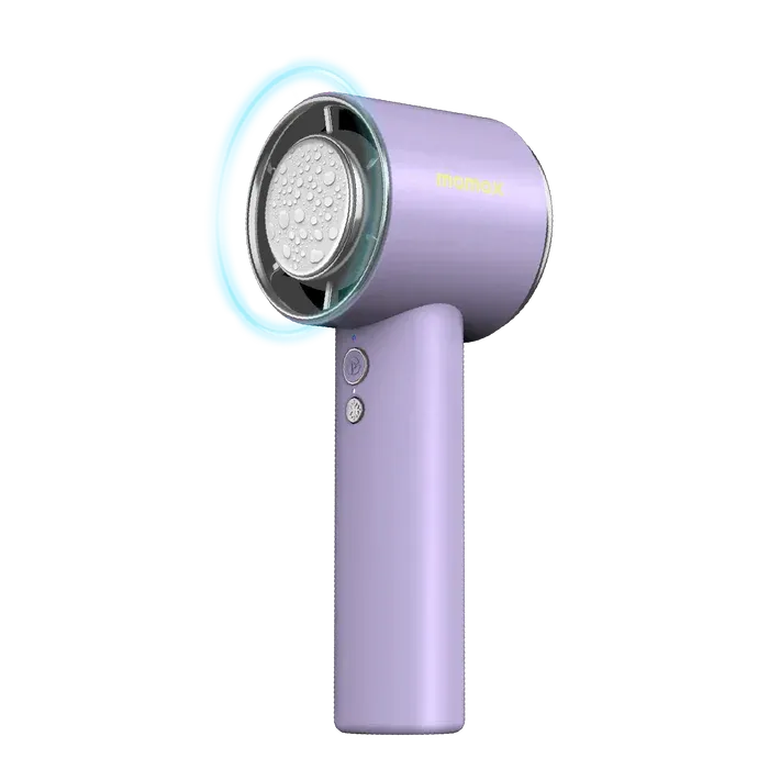 MOMAX Ultra Freeze Portable Icy Colling Fan, Purple