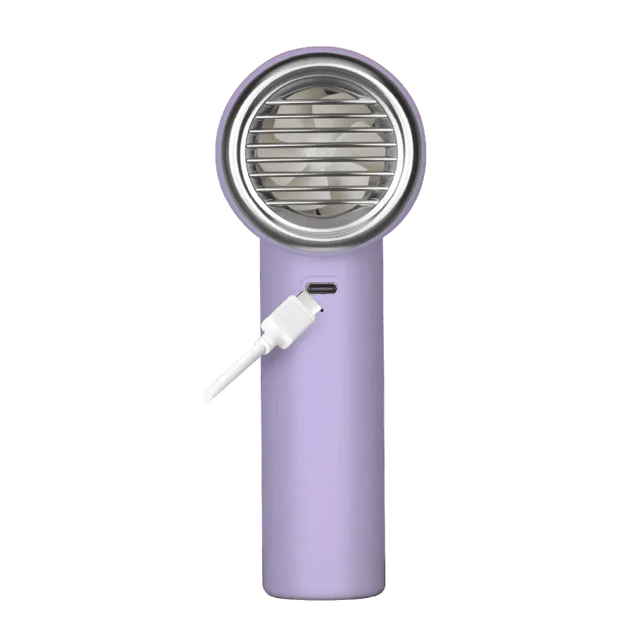MOMAX Ultra Freeze Portable Icy Colling Fan, Purple