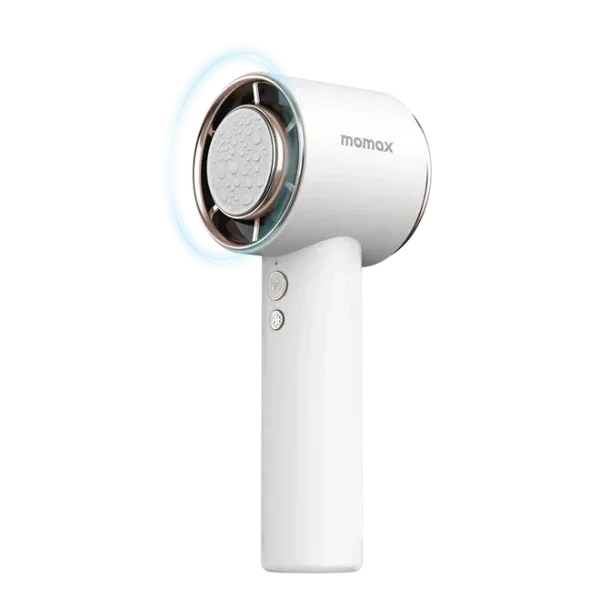 MOMAX Ultra Freeze Portable Icy Colling Fan, White