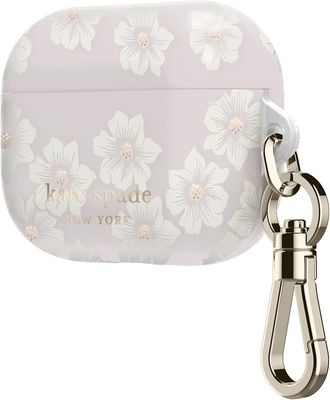 Kate Spade New York AirPods Pro 2 Protective Case, Flower Pot/Blush/Gold Foil