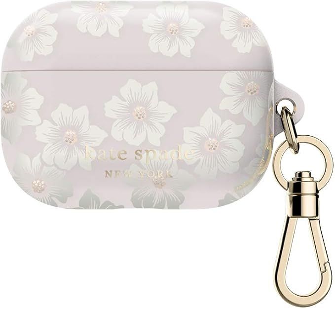 Kate Spade New York AirPods Pro 2 Protective Case, Flower Pot/Blush/Gold Foil