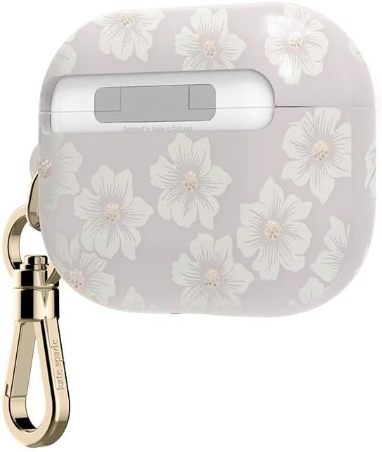 Kate Spade New York AirPods Pro 2 Protective Case, Flower Pot/Blush/Gold Foil