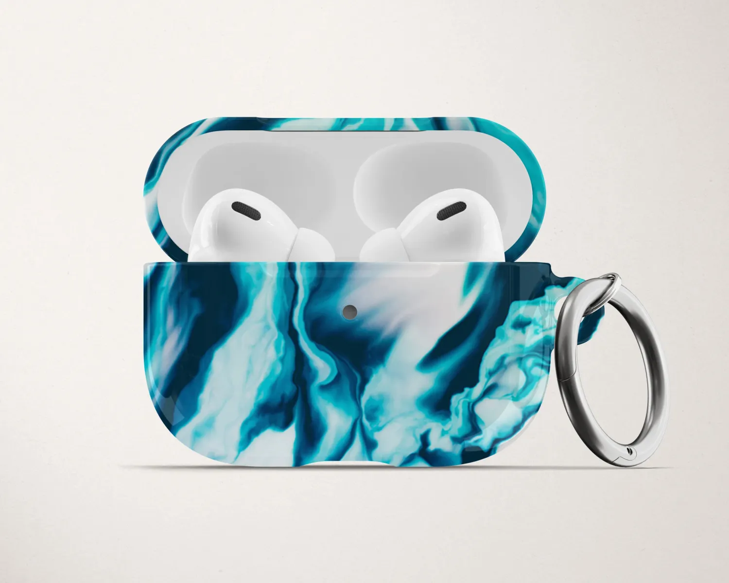 Hoda AirPods Pro Protective Case Gem Series, Blue Marble