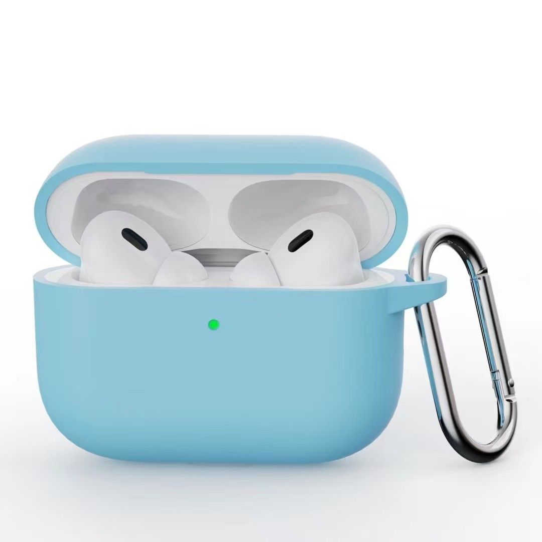 TDG LuxeGuard AirPods 4 Silicone Case, Light Blue