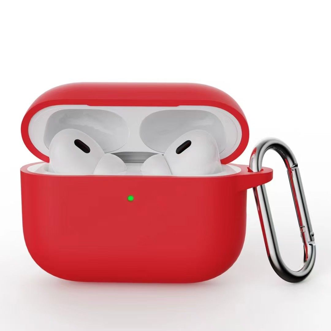 TDG LuxeGuard AirPods 4 Silicone Case, Red