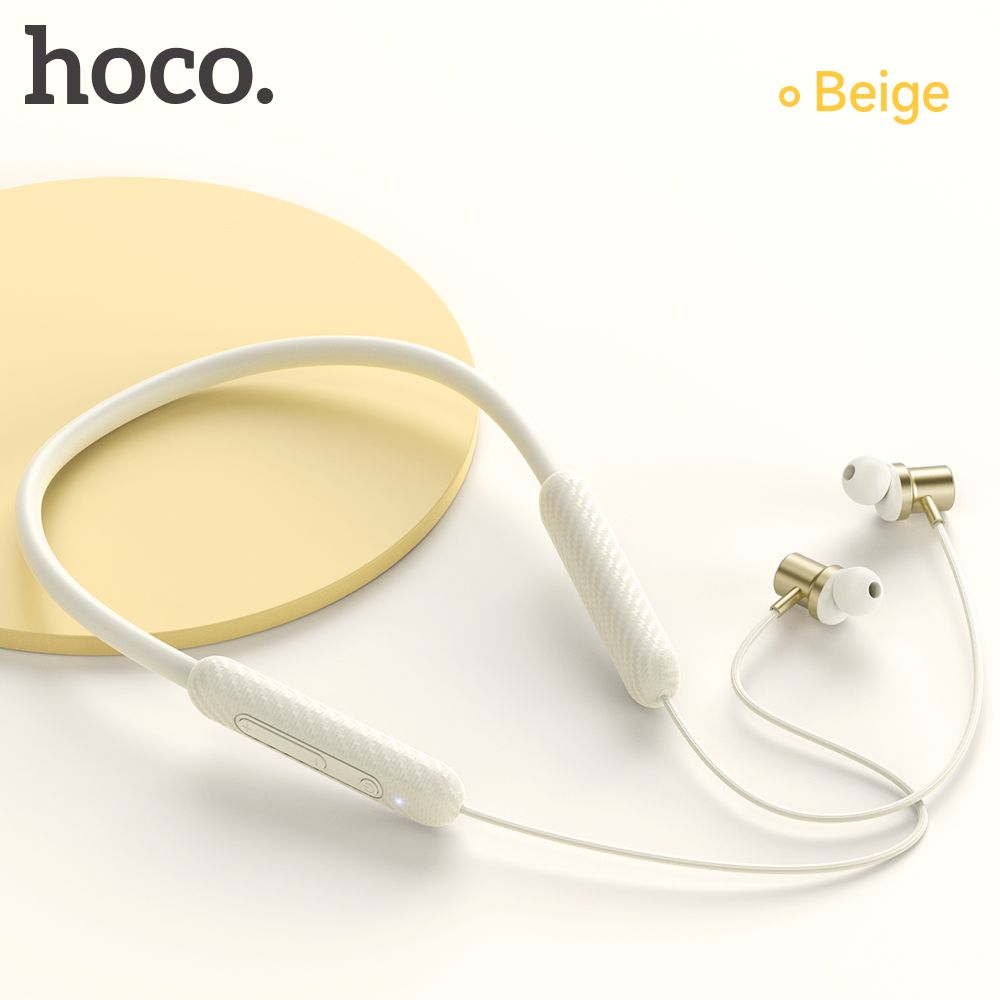 hoco ES70 Neck-mounted BT Earphones, Beige