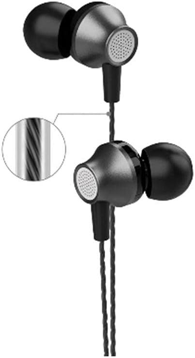 Devia Wired Earphone Metal with Remote and Mic, Black (3.5mm)