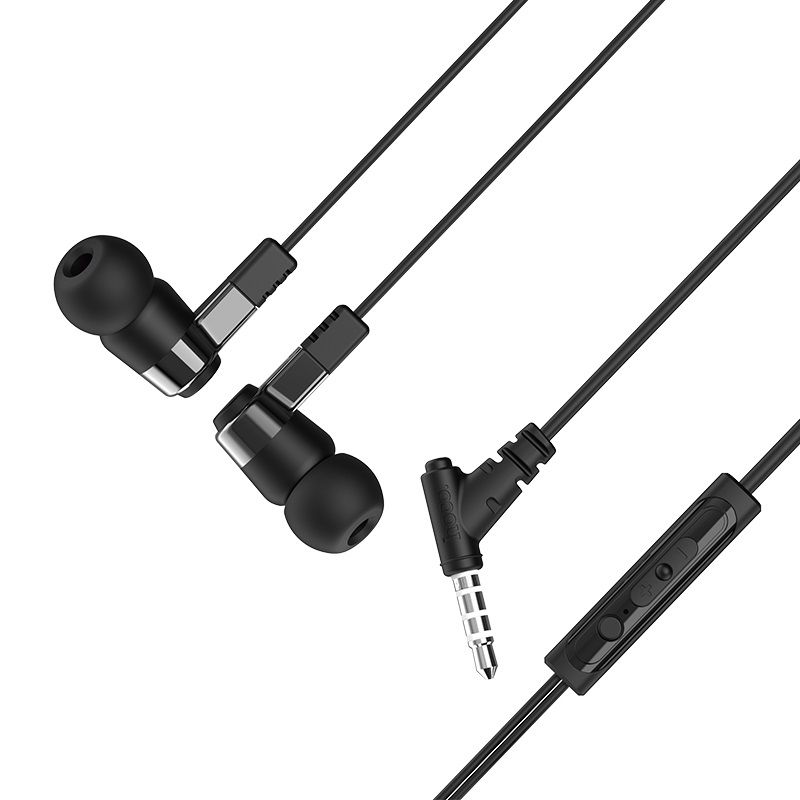 hoco Universal Earphone with mic, Black